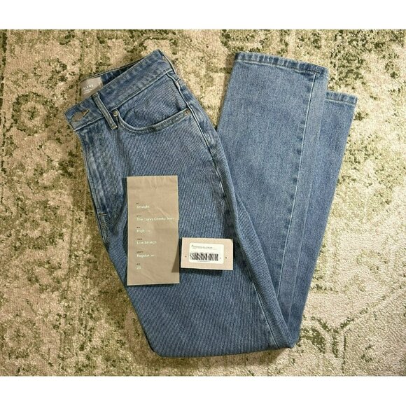 Everlane Curvy Cheeky Jean Light Wash Size 25 NWT (Unattached) - Picture 1 of 10